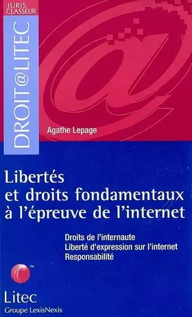 Couverture du produit · Libertés et droits fondamentaux à l'épreuve de l'internet (ancienne édition)