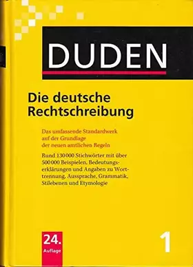 Couverture du produit · Die Deutsche Rechtschreibung (German Edition)