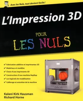 Couverture du produit · L'impression 3D pour les Nuls
