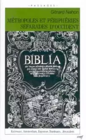 Couverture du produit · MÉTROPOLES ET PÉRIPHÉRIES SEFARADES D'OCCIDENT