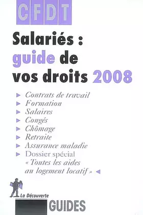 Couverture du produit · Salariés : guide de vos droits