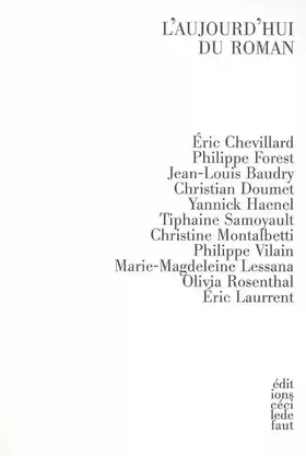 Couverture du produit · L'aujourd'hui du roman