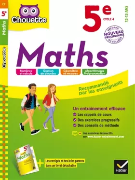 Couverture du produit · Maths 5e - Nouveau programme 2016