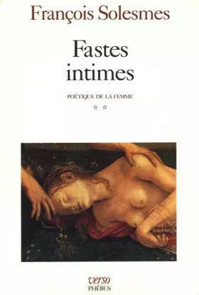 Couverture du produit · Fastes intimes : Poétique de la femme