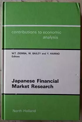 Couverture du produit · Japanese Financial Market Research (Contributions to Economic Analysis)