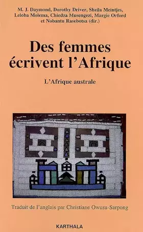 Couverture du produit · Des femmes écrivent l'Afrique : Tome 2, L'Afrique australe