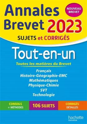 Couverture du produit · Annales BREVET 2023 Tout-en-un