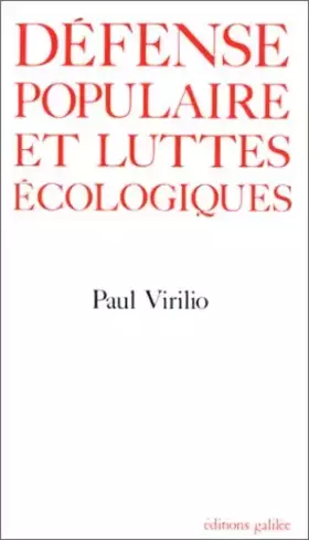 Couverture du produit · Défense populaire et luttes écologiques