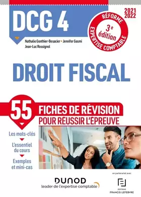 Couverture du produit · DCG 4 Droit fiscal - Fiches de révision - 2021-2022: 2021-2022 (2021-2022)