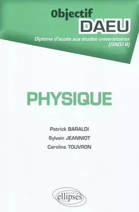 Couverture du produit · Objectif Physique DAEU