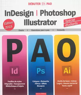 Couverture du produit · InDesign, Photoshop, Illustrator