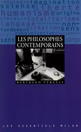 Couverture du produit · Les philosophes contemporains