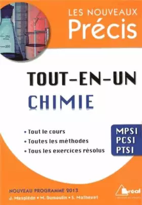 Couverture du produit · Tout-en-un chimie MPSI-PCSI-PTSI