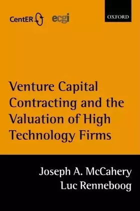 Couverture du produit · Venture Capital Contracting and the Valuation of High-technology Firms
