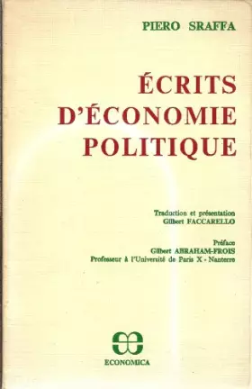 Couverture du produit · Écrits d'économie politique