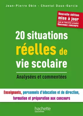 Couverture du produit · 20 Situations réelles de Vie Scolaire