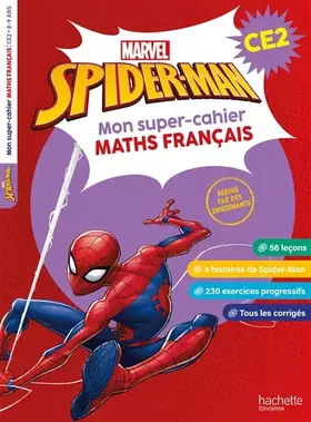 Couverture du produit · Disney - Marvel - Spider-Man - Mon super-cahier Maths Français - CE2