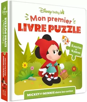 Couverture du produit · DISNEY BABY - Mon Premier livre puzzle - 4 pièces - Mickey et Minnie dans les contes