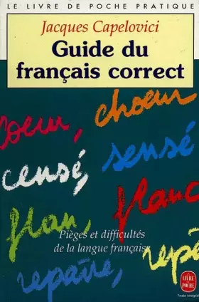 Couverture du produit · Guide du français correct