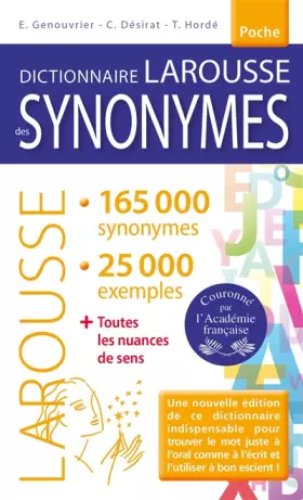Couverture du produit · Dictionnaire des synonymes Poche