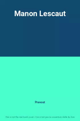 Couverture du produit · Manon Lescaut