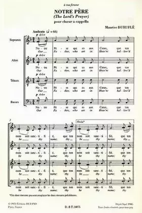 Couverture du produit · Notre Père Op.14 No4 (Pour Choeur) - Cht