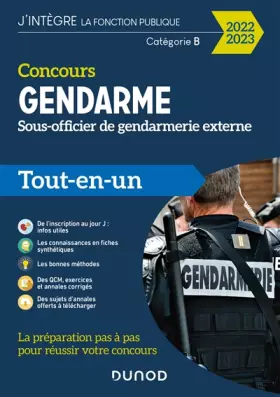 Couverture du produit · Concours Gendarme - Sous-officier de gendarmerie externe - 2022/2023: Tout-en-un (2022-2023)