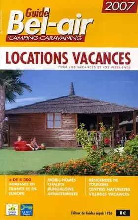 Couverture du produit · Guide Bel-air camping-caravaning: Locations vacances
