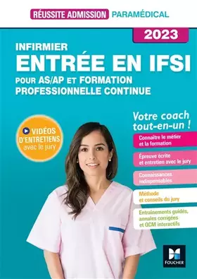 Couverture du produit · Réussite admission Entrée en IFSI - Formation professionnelle Continue + AS/AP 2023