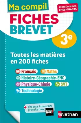 Couverture du produit · Toutes les matières 3e - Ma Compil fiches Brevet - Brevet 2022