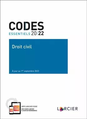 Couverture du produit · Code essentiels Droit civil 2022