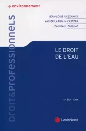 Couverture du produit · le droit de l eau