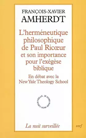 Couverture du produit · L'Herméneutique philosophique de Paul Ricoeur