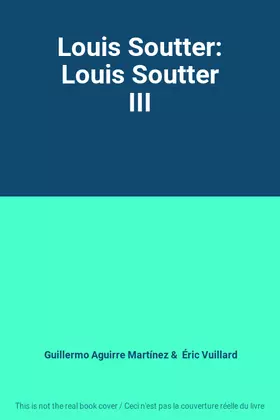 Couverture du produit · Louis Soutter: Louis Soutter III