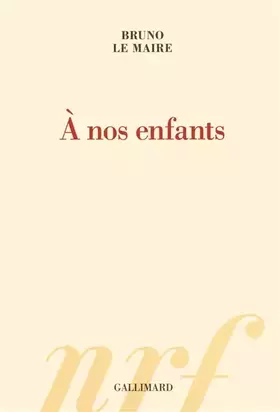 Couverture du produit · À nos enfants