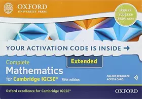 Couverture du produit · Complete Mathematics for Cambridge IGCSERG Student Book (Extended): Online Student Book