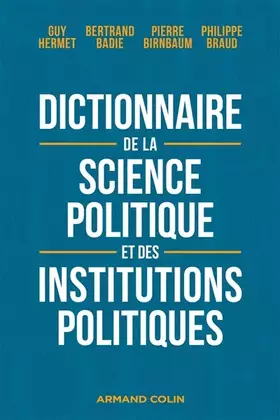 Couverture du produit · Dictionnaire de la science politique et des institutions politiques - 8e éd.