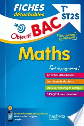 Couverture du produit · Objectif Bac Fiches Détachables Maths Term ST2S