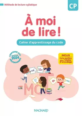 Couverture du produit · À moi de lire ! CP (2024) - Cahier d'apprentissage du code