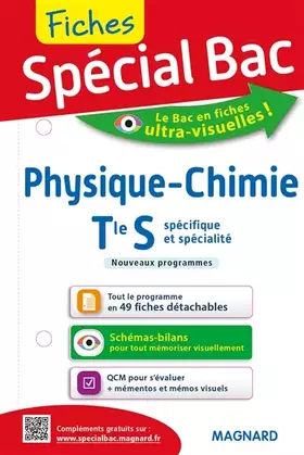 Couverture du produit · Spécial Bac : Fiches Physique-Chimie Tle S
