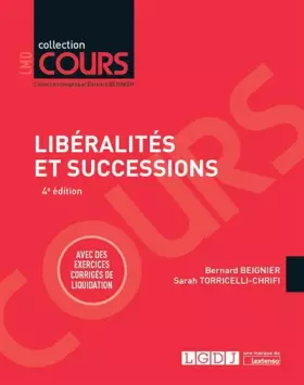 Couverture du produit · LIBERALITES ET DES SUCCESSIONS 4EME EDITION