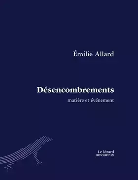 Couverture du produit · Desencombrements. matiere et evenement