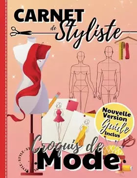 Couverture du produit · Carnet de Styliste Croquis de Mode: Plus de 350 silhouettes de mannequins Homme/Femme pour dessiner ses envies de vêtements, id