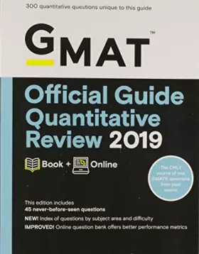 Couverture du produit · GMAT Official Guide Quantitative Review 2019: Includes Online Content