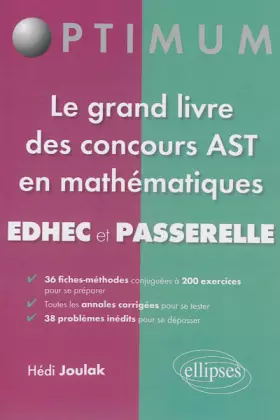 Couverture du produit · Le Grand Livre des Concours AST en Mathématiques EDHEC et Passerelle