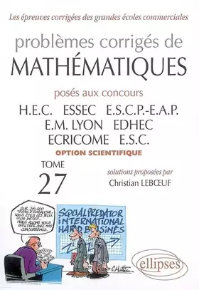 Couverture du produit · Mathématiques HEC 2006-2007 : Tome 27 (option scientifique)