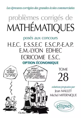 Couverture du produit · Mathématiques HEC 2006-2007 : Tome 28 (option économique)
