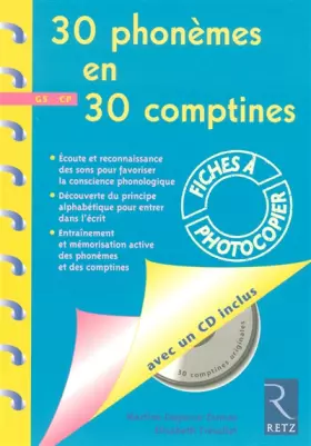 Couverture du produit · 30 phonèmes en 30 comptines + CD audio