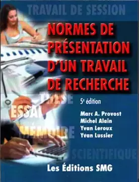 Couverture du produit · Normes de présentation d'un travail de recherche