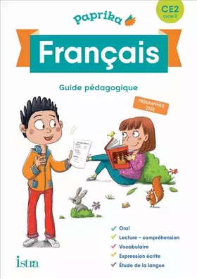 Couverture du produit · Paprika Français CE2 - Edition France - Guide pédagogique + CD - Ed. 2019